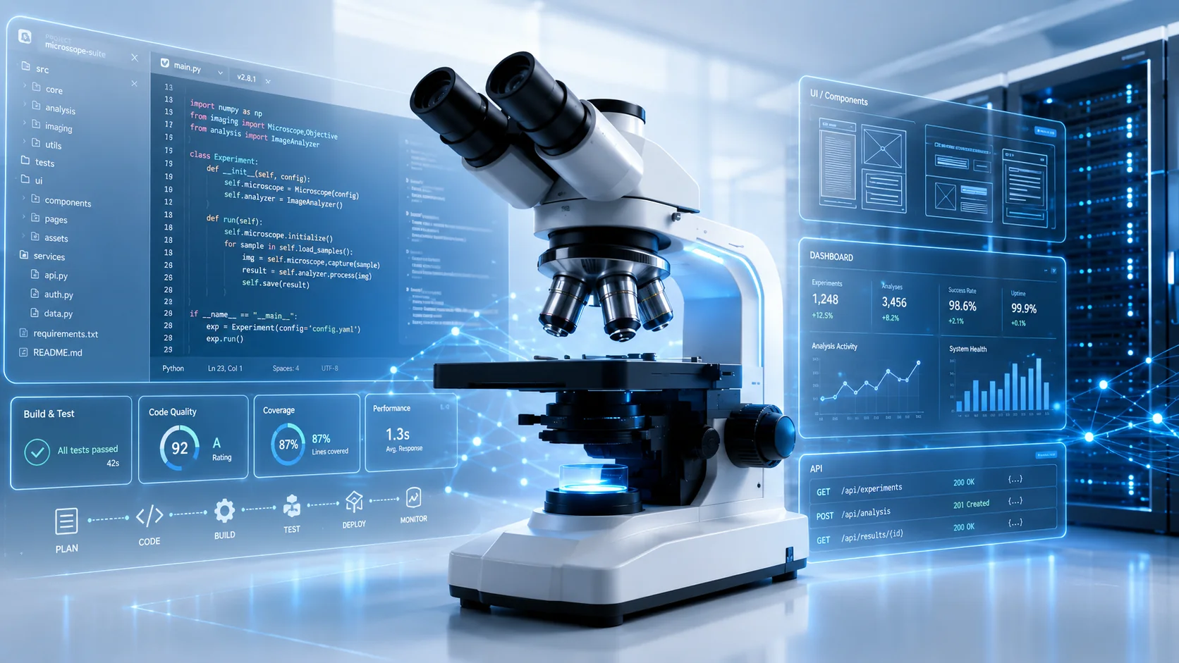 BitOptix microscope, software development and data center technology solutions